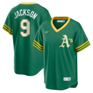 Reggie Jackson Oakland Athletics  Road Cooperstown Collection Player Jersey - Kelly Green