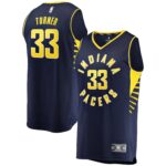 Myles Turner Indiana Pacers Fanatics Fast Break Replica Jersey Navy - Icon Edition