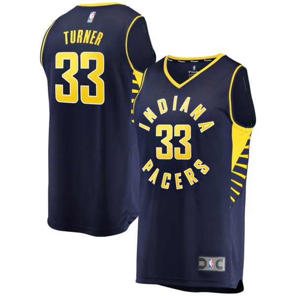 Myles Turner Indiana Pacers Fanatics Fast Break Replica Jersey Navy - Icon Edition