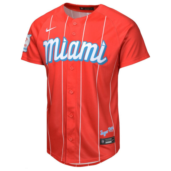 Jazz Chisholm Jr. 2 Miami Marlins City Connect Limited YOUTH Jersey - Red