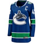 Quinn Hughes Vancouver Canucks Fanatics Women's Home Breakaway Player Jersey - Blue