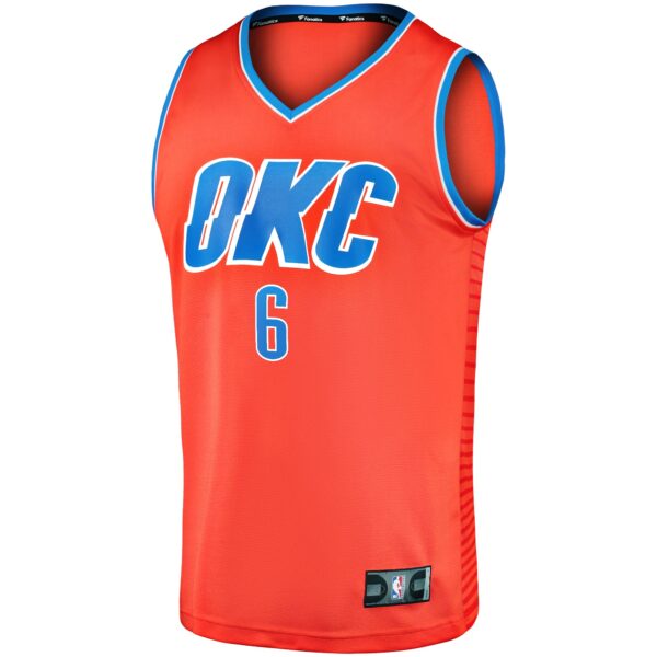 Jaylin Williams Oklahoma City Thunder Fanatics Fast Break Replica Player Jersey - Statement Edition - Orange