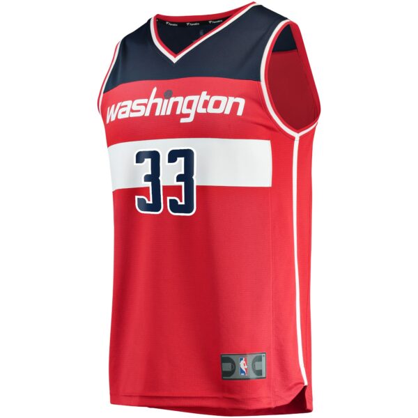Kyle Kuzma Washington Wizards Fanatics Youth 2021/22 Fast Break Replica Jersey - Icon Edition - Red