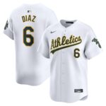 Jordan Diaz Oakland Athletics  Home Limited Player Jersey - White