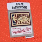 Patrick Ewing New York Knicks Mitchell & Ness 1991/92 Hardwood Classics Fadeaway Swingman Player Jersey - Orange/Royal