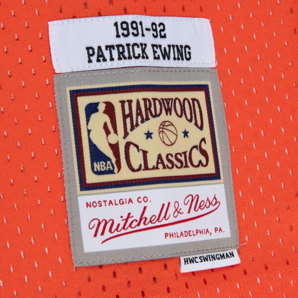 Patrick Ewing New York Knicks Mitchell & Ness 1991/92 Hardwood Classics Fadeaway Swingman Player Jersey - Orange/Royal