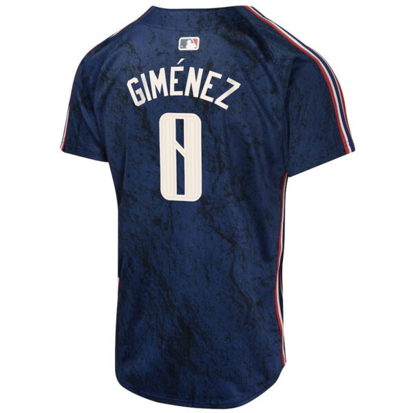 Andres Gimenez 0 Cleveland Guardians 2024 City Connect Limited YOUTH Jersey - Navy