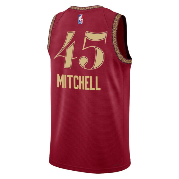 Donovan Mitchell 45 Cleveland Cavaliers 2023/24 City Edition Swingman Jersey - Wine