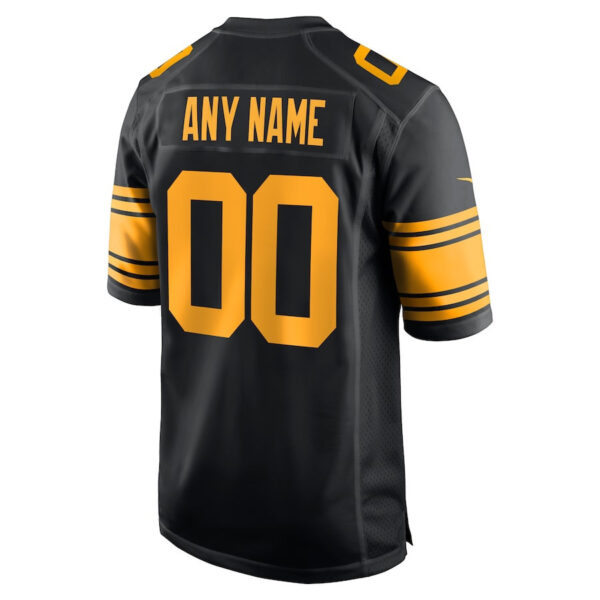 Pittsburgh Steelers Men Alternate Custom Game Jersey - Black