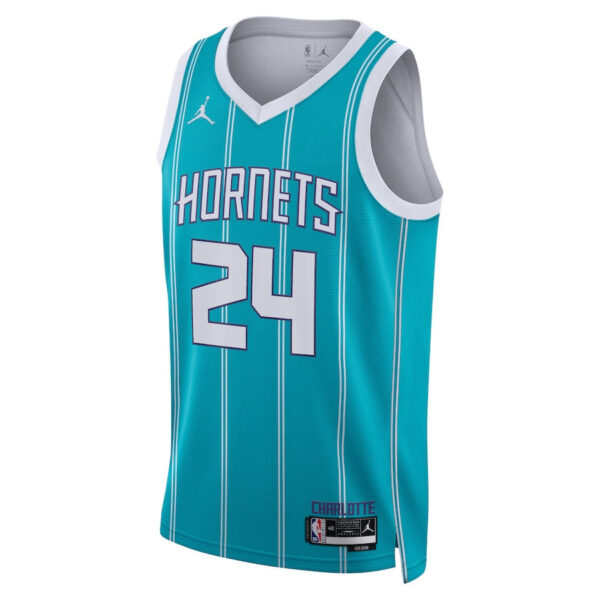 Brandon Miller 24 Charlotte Hornets Unisex Swingman Jersey - Icon Edition - Teal