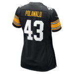 Troy Polamalu 43 Pittsburgh Steelers Women Retired Jersey - Black