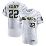 Christian Yelich Milwaukee Brewers  Team Alternate Authentic Player Jersey - White