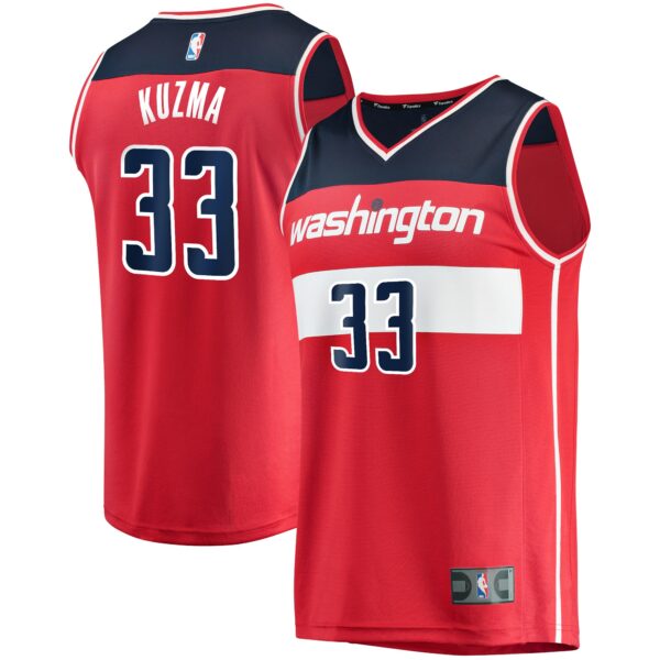 Kyle Kuzma Washington Wizards Fanatics Fast Break Replica Jersey - Icon Edition - Red