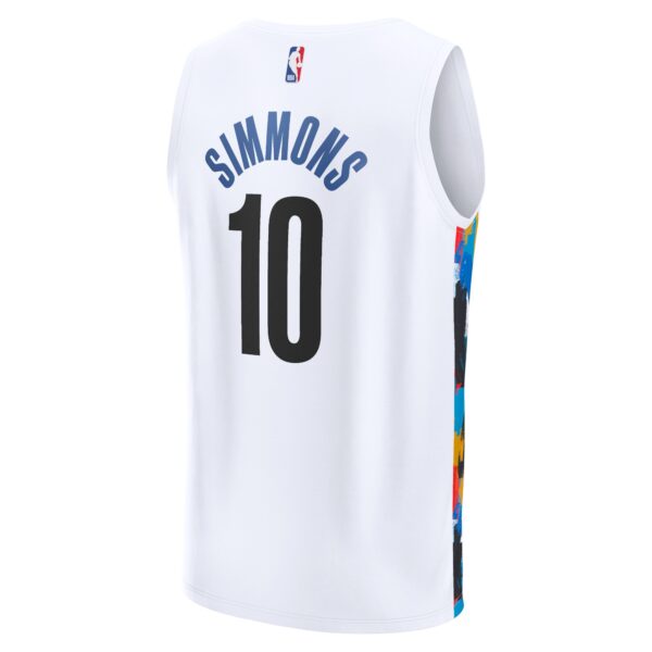 Ben Simmons Brooklyn Nets Fanatics Fastbreak Jersey - City Edition - White