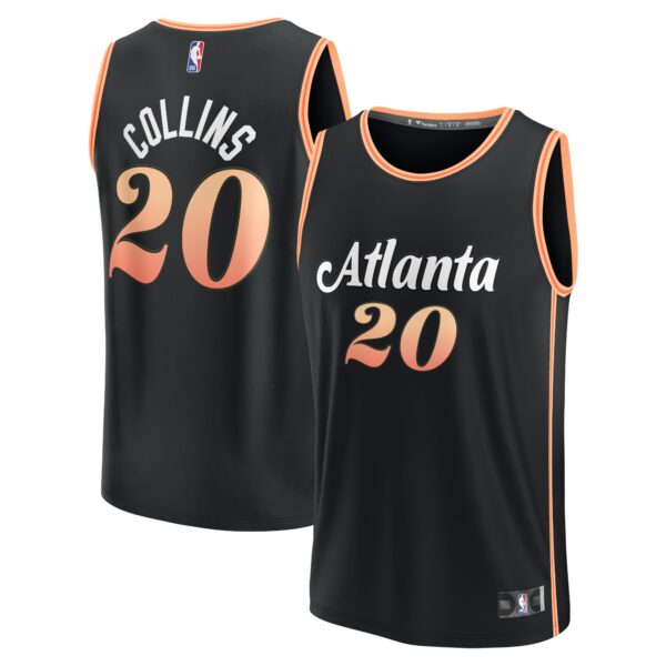 John Collins Atlanta Hawks Fanatics Youth Fastbreak Jersey - City Edition - Black