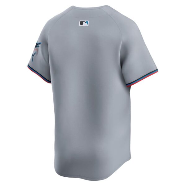 Miami Marlins Road Limited Men Jersey - Gray