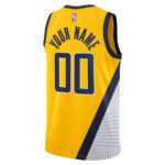Indiana Pacers 2023/24 Statement Swingman Custom Men Jersey - Gold