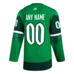 Vancouver Canucks adidas St. Patrick's Day Authentic Custom Jersey - Kelly Green