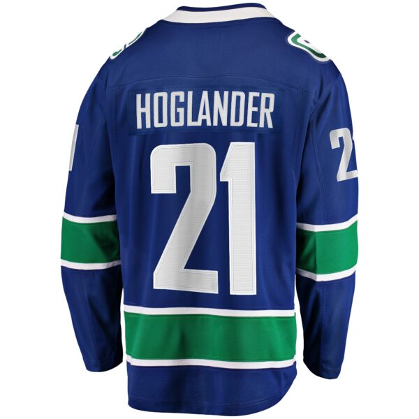 Nils Hoglander Vancouver Canucks Fanatics Home Premier Breakaway Player Jersey - Blue