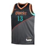 Jordan Poole 13 Washington Wizards 2023/24 City Edition Swingman YOUTH Jersey - Black