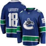 Sam Lafferty Vancouver Canucks Fanatics Home Premier Breakaway Player Jersey - Blue
