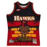 Atlanta Hawks Mitchell & Ness x Tats Cru Hardwood Classics Fashion Jersey - Black