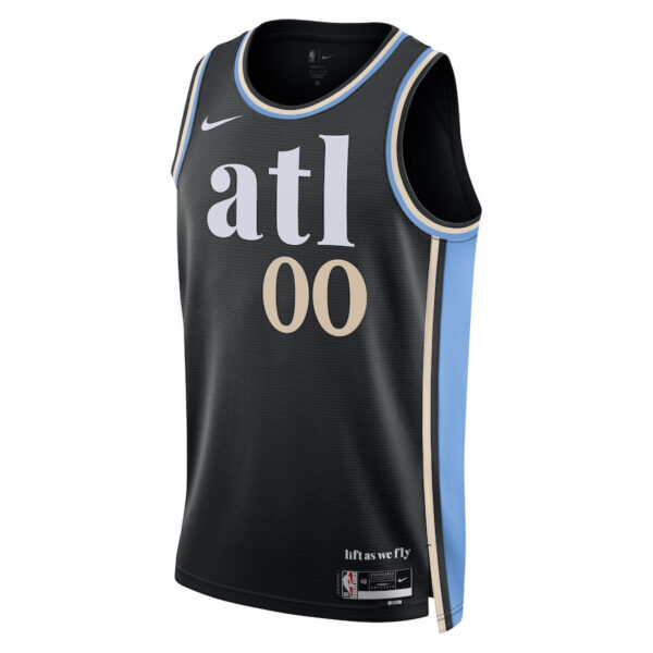 Atlanta Hawks 2023/24 City Edition Swingman Custom Jersey - Black