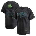 Jose Siri 22 Tampa Bay Rays 2024 City Connect Limited Men Jersey - Charcoal