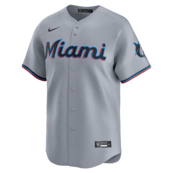 Jazz Chisholm Jr. 2 Miami Marlins Road Limited Men Jersey - Gray