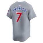 Dansby Swanson Chicago Cubs  Road Limited Player Jerseyu00c2u00a0u00e2u20acu201c Gray