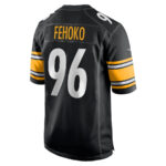 Breiden Fehoko 96 Pittsburgh Steelers Men Game Jersey - Black