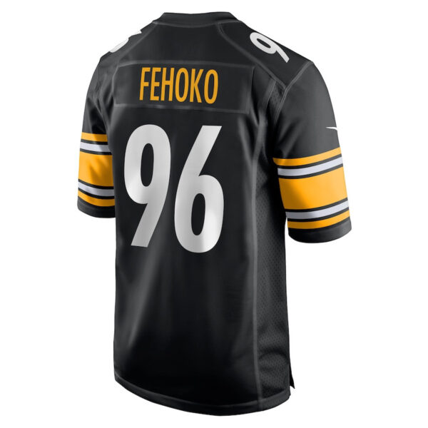 Breiden Fehoko 96 Pittsburgh Steelers Men Game Jersey - Black