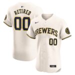 Milwaukee Brewers  Home Elite Pick-A-Player Retired Roster Jersey - Cream