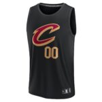 Cleveland Cavaliers Fanatics Youth Fast Break Replica Custom Jersey - Statement Edition - Black