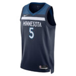 Anthony Edwards 5 Minnesota Timberwolves Unisex Swingman Jersey - Icon Edition - Navy