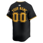 Pittsburgh Pirates Alternate Limited Custom Men Jersey - Black