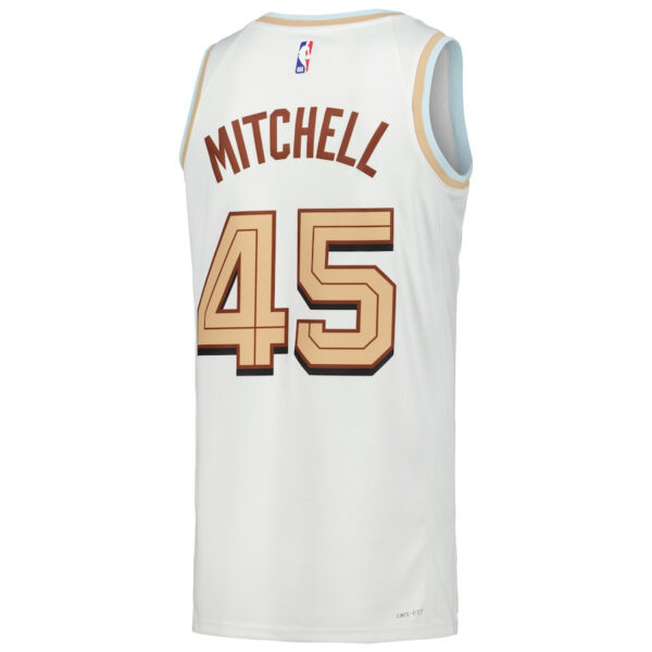 Donovan Mitchell 45 Cleveland Cavaliers Swingman Men Jersey - City Edition - White