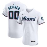 Miami Marlins  Home Elite Pick-A-Player Retired Roster Patch Jersey - White