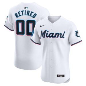 Miami Marlins  Home Elite Pick-A-Player Retired Roster Patch Jersey - White