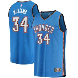 Kenrich Williams Oklahoma City Thunder Fanatics 2021/22 Fast Break Replica Jersey - Icon Edition - Blue