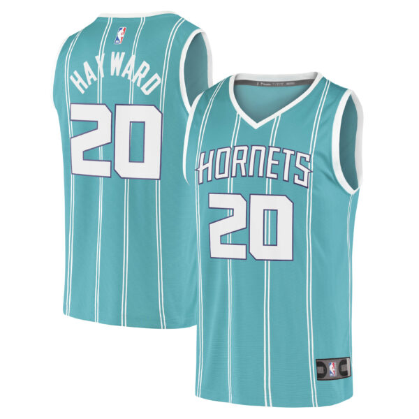 Gordon Hayward Charlotte Hornets Fanatics Fast Break Replica Jersey - Icon Edition - Teal