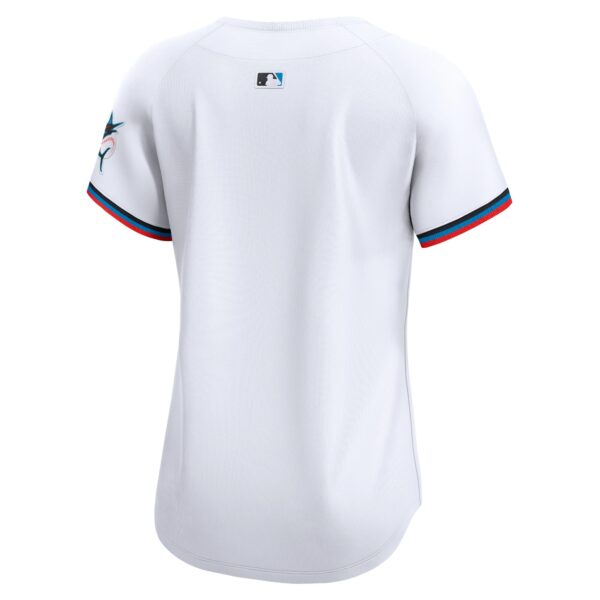 Miami Marlins  Women's Home Limited Jersey - White