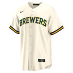 Sal Frelick 10 Milwaukee Brewers Home Men Jersey - Cream
