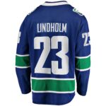 Elias Lindholm Vancouver Canucks Fanatics Home Premier Breakaway Player Jersey - Blue