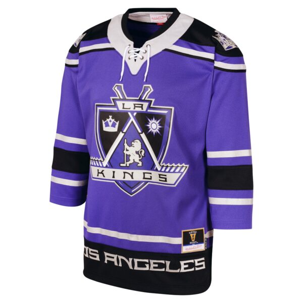 Los Angeles Kings Mitchell & Ness Youth 2002 Blue Line Player Jersey - Purple