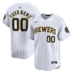 Milwaukee Brewers   Alternate Limited Custom Jerseyu00c2u00a0u00e2u20acu201c White