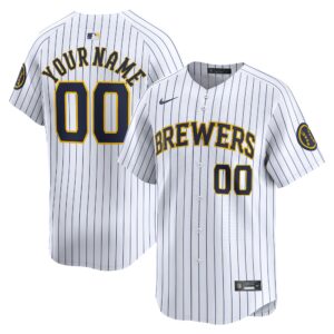 Milwaukee Brewers   Alternate Limited Custom Jerseyu00c2u00a0u00e2u20acu201c White
