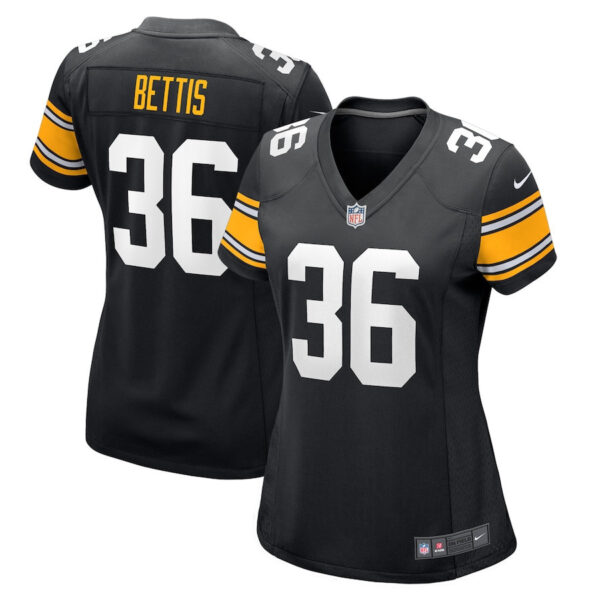 Jerome Bettis 36 Pittsburgh Steelers Women Retired Jersey - Black