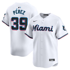 Eury Pérez 39 Miami Marlins Home Limited Men Jersey - White