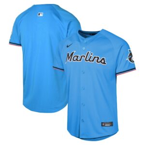 Miami Marlins  Youth Alternate Limited Jersey - Blue